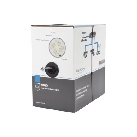 Bobina de cable de 305 m,  1000 ft , Cat5e, a