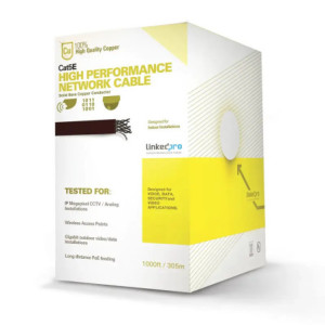 Bobina de cable de 305 m,  1000 ft ,  Cat5e,