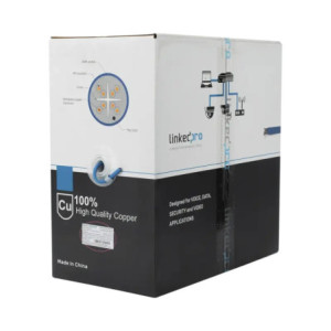 Bobina de cable de 305 metros Cat6+, CMR, CAL