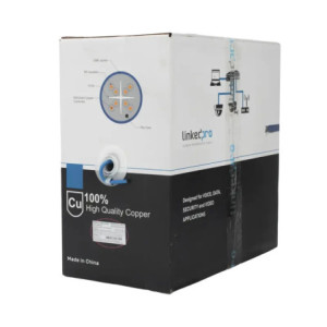 Bobina de cable U-UTP Cat6A de 305 mts, Color