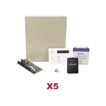 Kit de 5 Paneles VISTA48 con Batería y Transformad