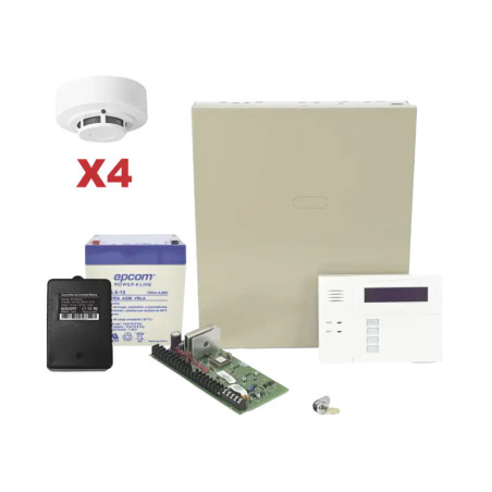 Kit de Panel de Alarma VISTA48LA con Gabinete, Bat