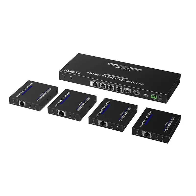 Kit Divisor y Extensor HDMI - Divide 1 Fuente Kit Divisor y Extensor HDMI - Divide 1 Fuente