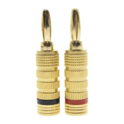 Kit Conector Banana Tipo Tornillo para Bocinas  In