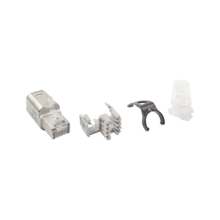 Plug RJ45 Cat6A Blindado, Terminación en Camp
