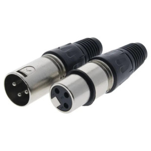 Kit Conector XLR Hembra + XLR Macho - Ideal p