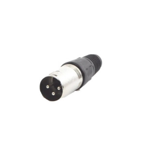 Conector XLR 3 Pines Macho - Ideal para Conex