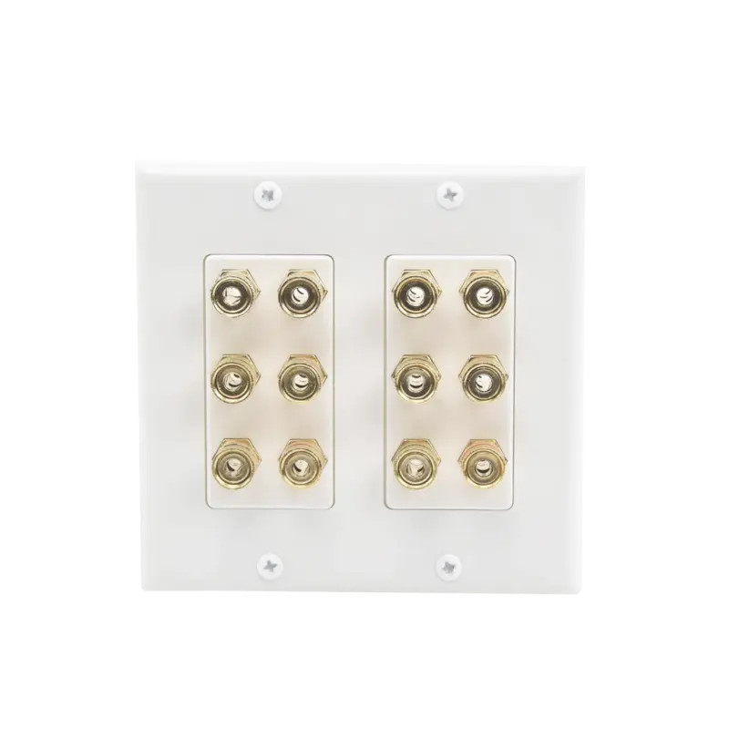 Placa de Pared  Postes de Unión Tipo Banana  Conex Placa de Pared  Postes de Unión Tipo Banana  Conex