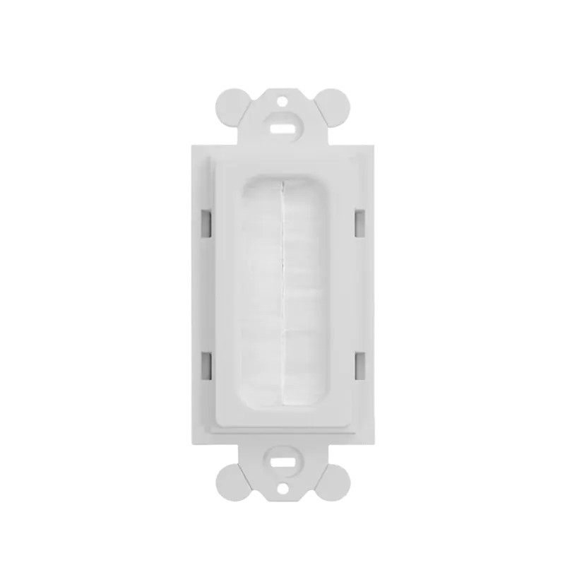 Placa de Pared Pasacables Tipo Cepillo, Están Placa de Pared Pasacables Tipo Cepillo, Están