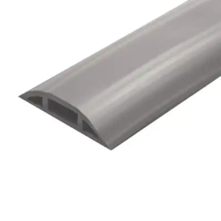 Canaleta flexible color gris de PVC auto extinguib