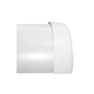 Tapa final de PVC auto extinguible color blan