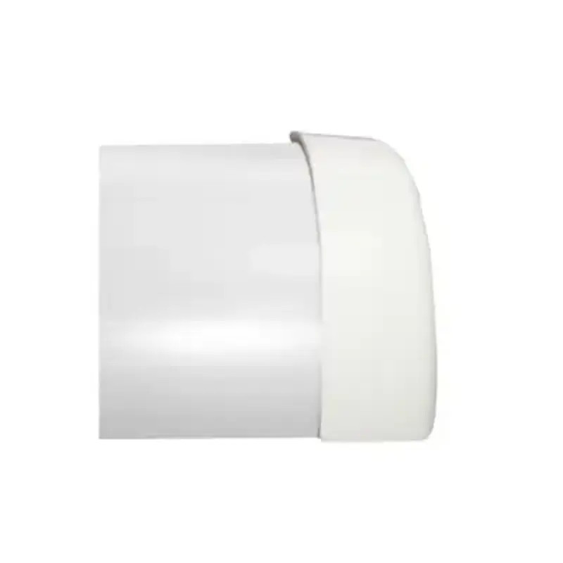 Tapa final de PVC auto extinguible color blan Tapa final de PVC auto extinguible color blan