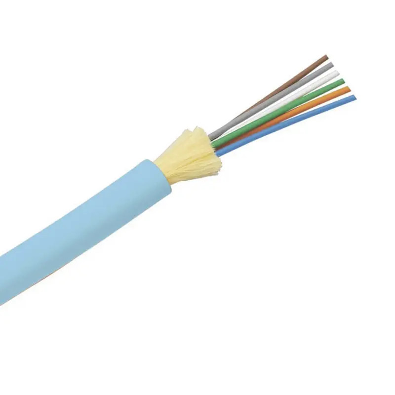 Cable de Fibra Óptica de 6 hilos, Multimodo OM4 50 Cable de Fibra Óptica de 6 hilos, Multimodo OM4 50