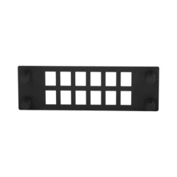 Placa Para 12 Adaptadores de Fibra Óptica, Uso con