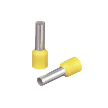 Ferrúl de cobre DIN Amarillo para Cable 10 AWG con