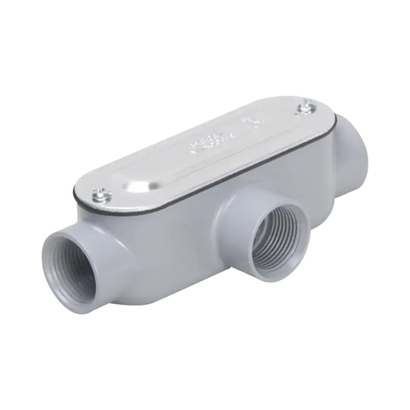 Caja Condulet tipo T de 1/2in 12.7 mmCon tapa y em Caja Condulet tipo T de 1/2in 12.7 mmCon tapa y em