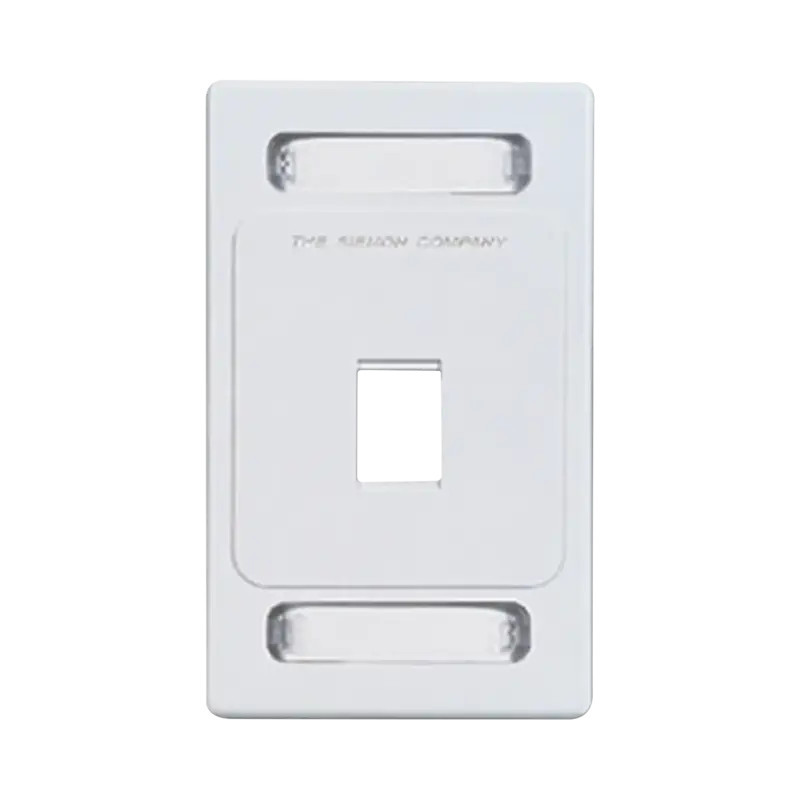 Placa de pared Keystone de 1 salida, color blanco,