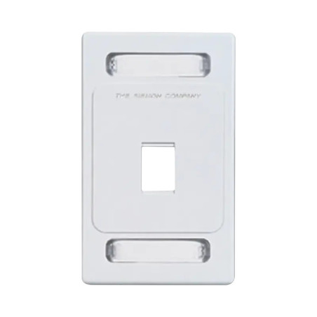 Placa de pared Keystone de 1 salida, color blanco,