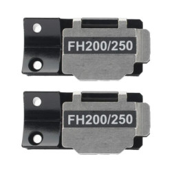 Par de Holders para fibra óptica 250 micras para F