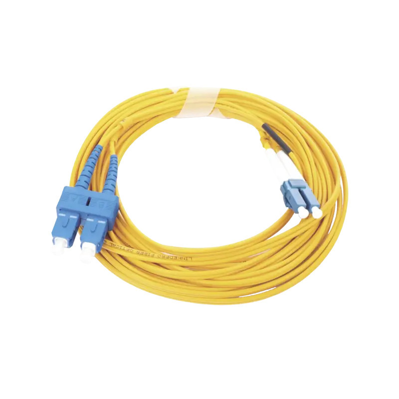 Jumper de Fibra Óptica Monomodo 9/125 LC/UPC-SC/UP Jumper de Fibra Óptica Monomodo 9/125 LC/UPC-SC/UP