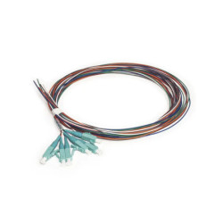 Kit de 6 Pigtails LC Multimodo OM3 50/125, conecto