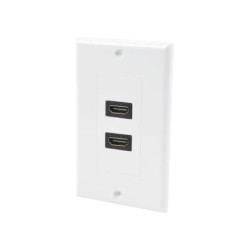 Placa de pared de 2 puertos HDMI hembra a hembra