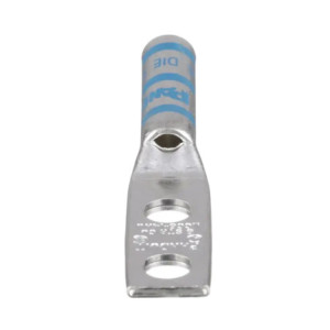 Terminal Doble Ojillo para Cable 6 AWG, Orifi