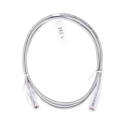 Cable de Parcheo Slim UTP Cat6 - 1.5 m Gris Diámet