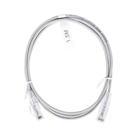Cable de Parcheo Slim UTP Cat6 - 1.5 m Gris Diámet