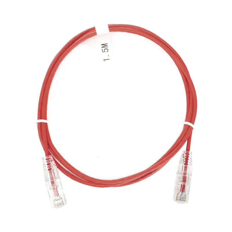 Cable de Parcheo Slim UTP Cat6 - 1.5 m Rojo Diámet Cable de Parcheo Slim UTP Cat6 - 1.5 m Rojo Diámet