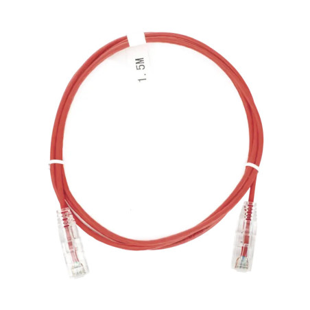 Cable de Parcheo Slim UTP Cat6 - 1.5 m Rojo Diámet