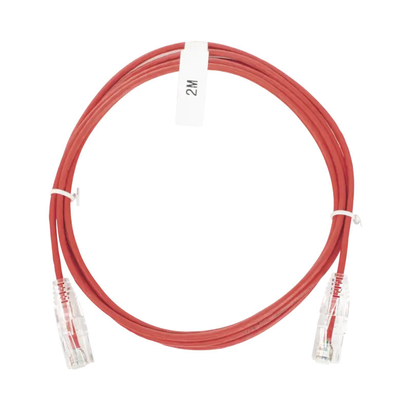 Cable de Parcheo Slim UTP Cat6 - 2 m Rojo Diámetro Cable de Parcheo Slim UTP Cat6 - 2 m Rojo Diámetro