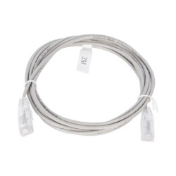 Cable de Parcheo Slim UTP Cat6 - 3 m Gris Diámetro