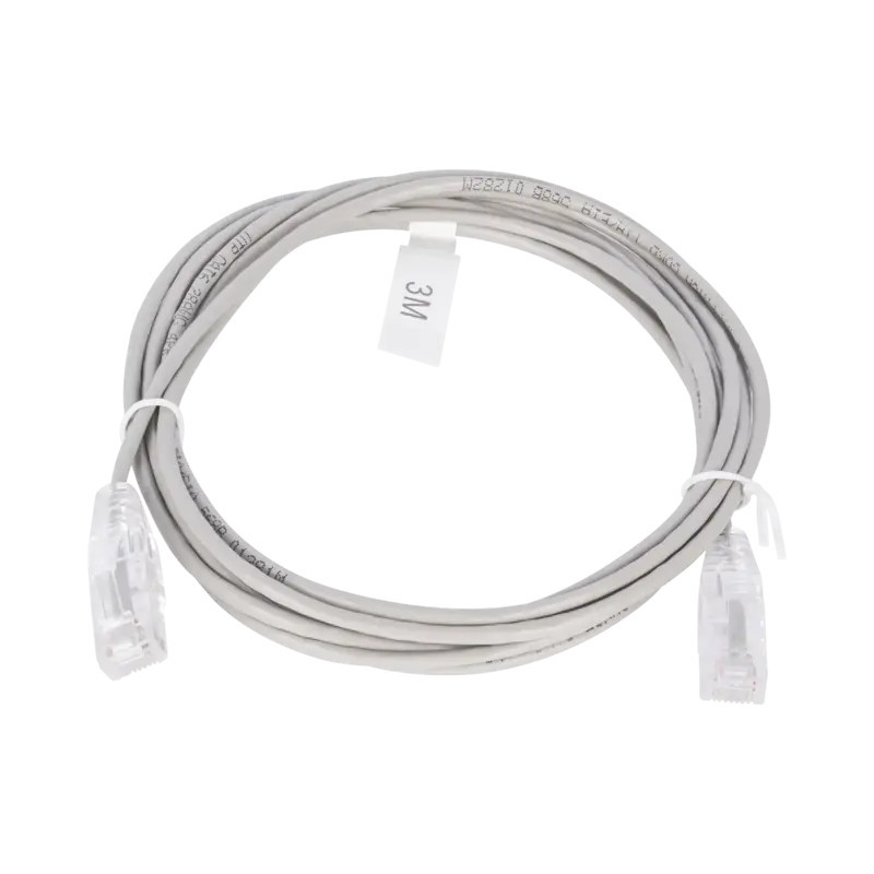 Cable de Parcheo Slim UTP Cat6 - 3 m Gris Diámetro Cable de Parcheo Slim UTP Cat6 - 3 m Gris Diámetro