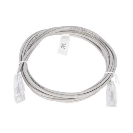 Cable de Parcheo Slim UTP Cat6 - 3 m Gris Diámetro