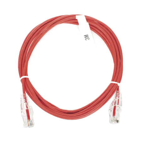 Cable de Parcheo Slim UTP Cat6 - 3 m Rojo Diámetro