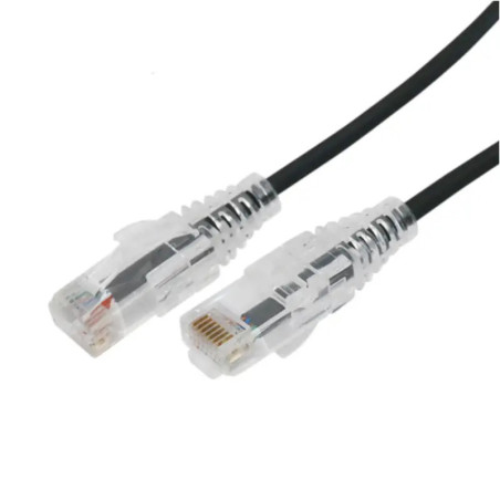 Cable de Parcheo Slim UTP Cat6A - 2 m Negro, Diáme