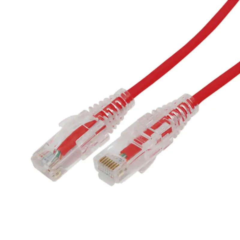Cable de Parcheo Slim UTP Cat6A - 5 m Rojo, Diámet Cable de Parcheo Slim UTP Cat6A - 5 m Rojo, Diámet