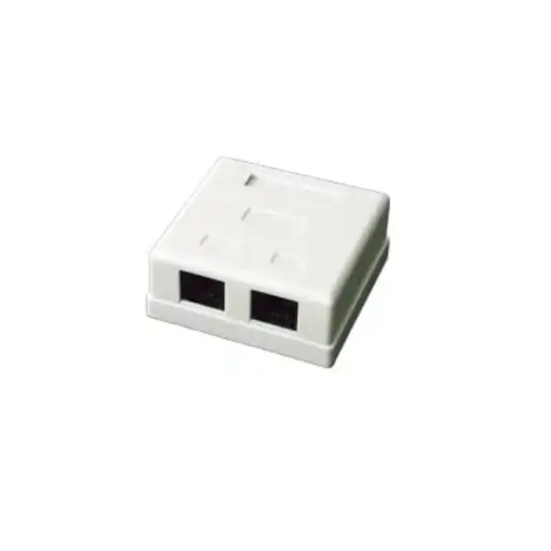 Caja de pared con 2 puertos, incluye 2 jacks UTP C Caja de pared con 2 puertos, incluye 2 jacks UTP C