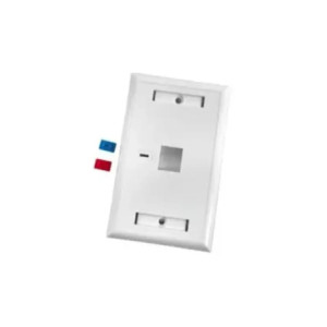Placa de pared de 1 puerto, Keystone, con esp