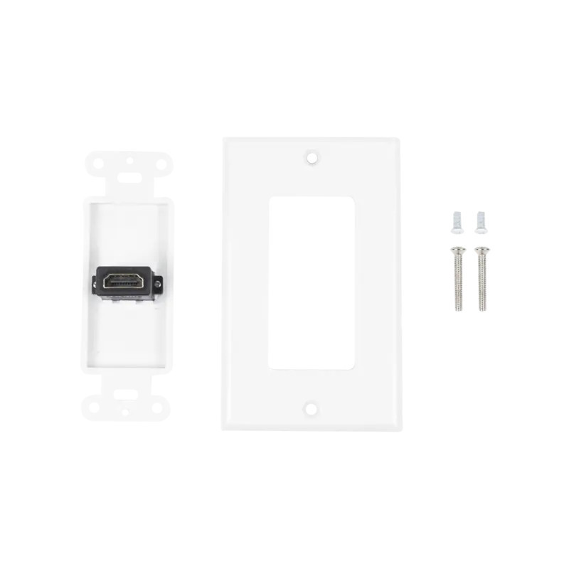 Placa de pared 1 puerto HDMI hembra a hembra