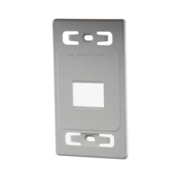 Placa de pared modular MAX, de 2 salidas, color bl