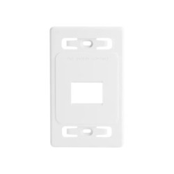 Placa de pared modular MAX, de 2 salidas, color bl