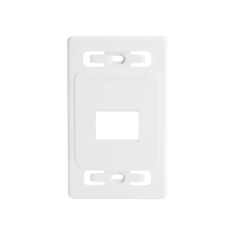 Placa de pared modular MAX, de 2 salidas, color bl