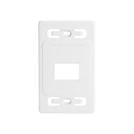 Placa de pared modular MAX, de 2 salidas, color bl