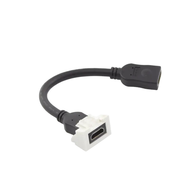 Adaptador HDMI con Pigtail Hembra-Hembra, Para víd Adaptador HDMI con Pigtail Hembra-Hembra, Para víd