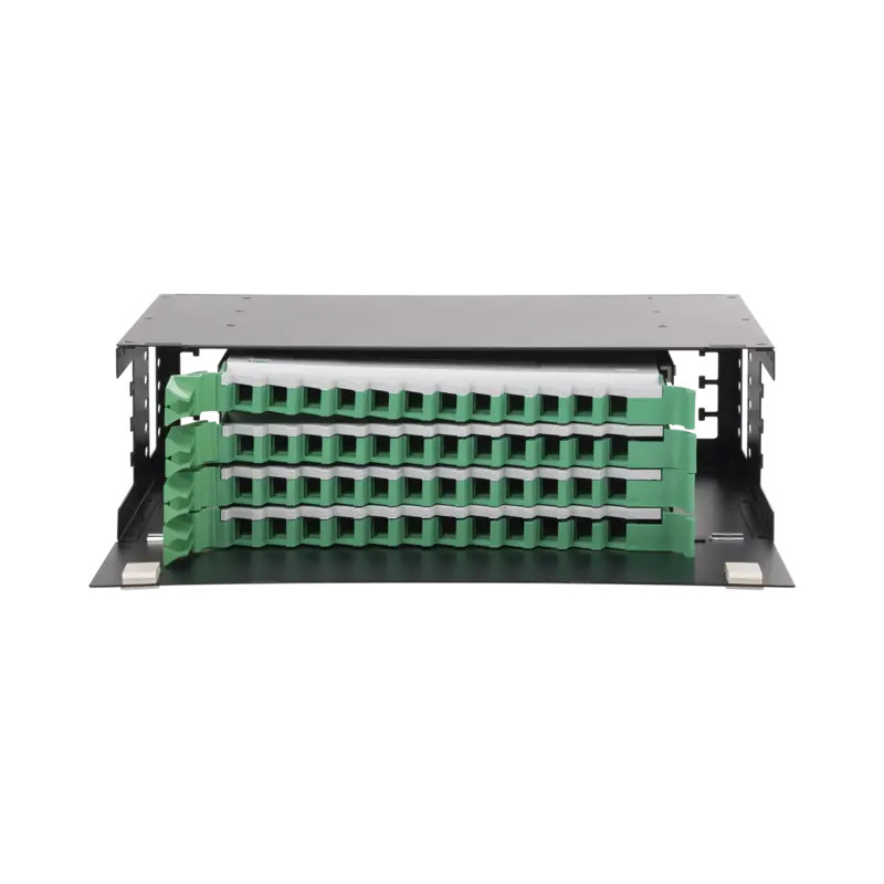 Distribuidor de Fibra Óptica con bandejas des Distribuidor de Fibra Óptica con bandejas des