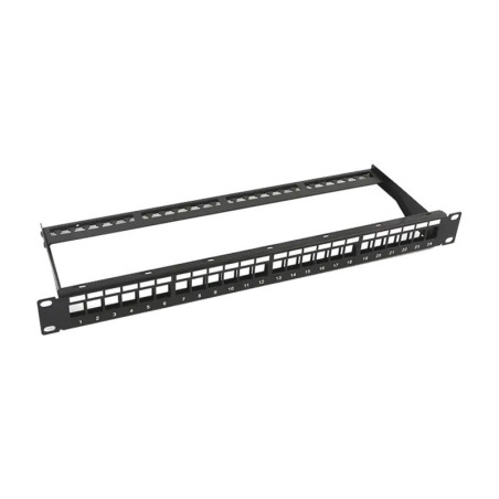 Patch panel modular sin blindaje de 24 puerto