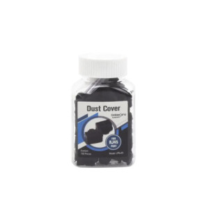 Bote con 100 protectores anti-polvo para puer