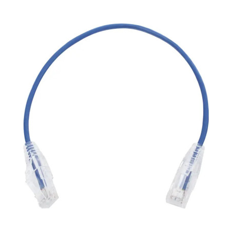 Cable de Parcheo Slim UTP Cat6 - 30 cm Azul D
